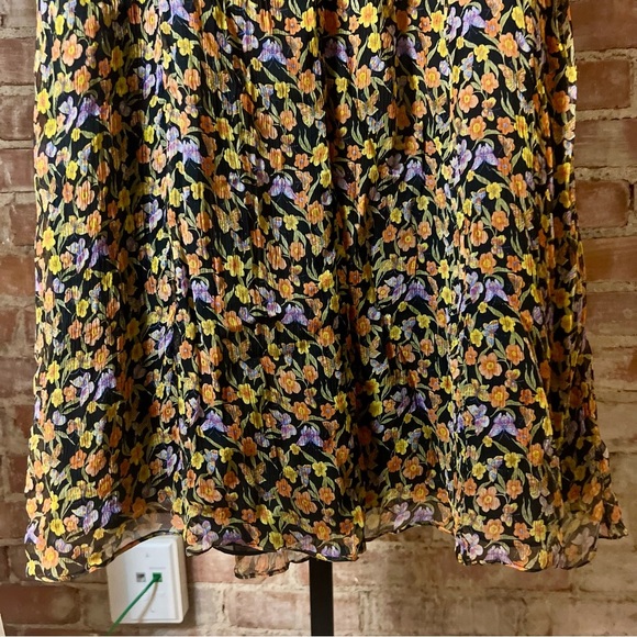 Spenser Jeremy Floral and Butterfly Women's 100% Silk Maxi Dress. -Size 8 -DR05 - Picture 4 of 9